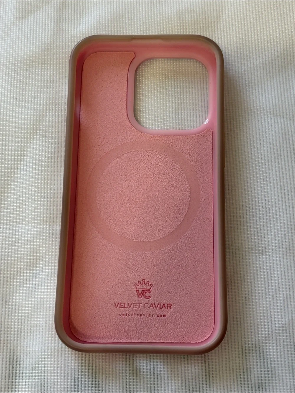 Velvet Caviar Pink Floral Bow iPhone 14 Pro Case